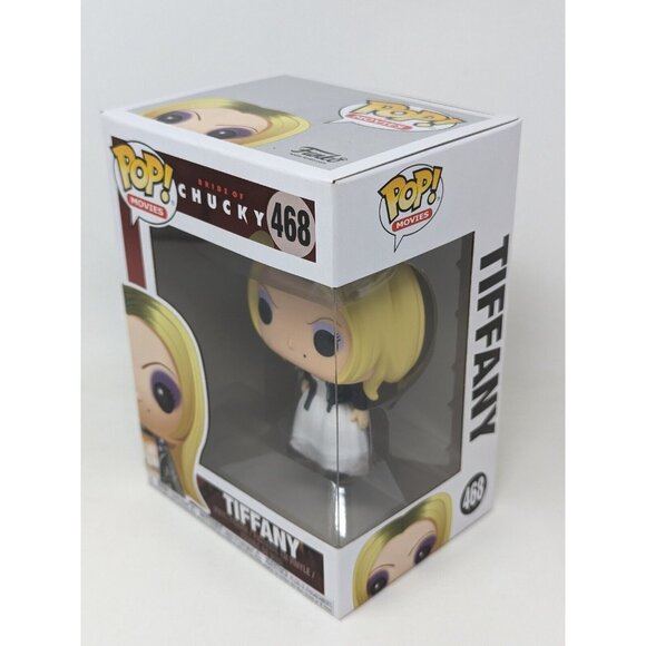 Funko Pop Movies Bride of Chucky Tiffany w/ Protector Horror - Picture 2 of 6
